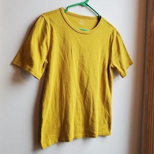 J. Crew Mustard Yellow Perfect Fit T-Shirt Size Large